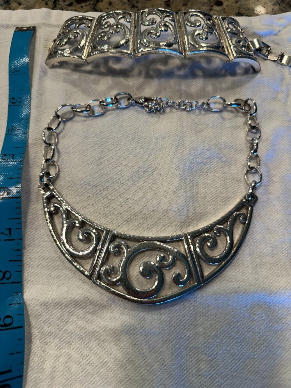 Brighton silver plated Necklace and Bracelet Set